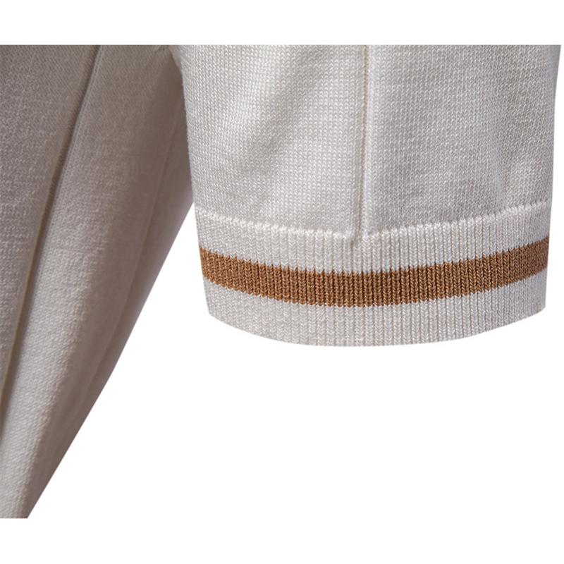 Gant 2025 Весна/Лето Вышитая Новая Мужская Деловая Повседневная Шерстяная Рубашка Поло, Трикотажная Рубашка Поло С Отложным Воротником, Короткий Рукав