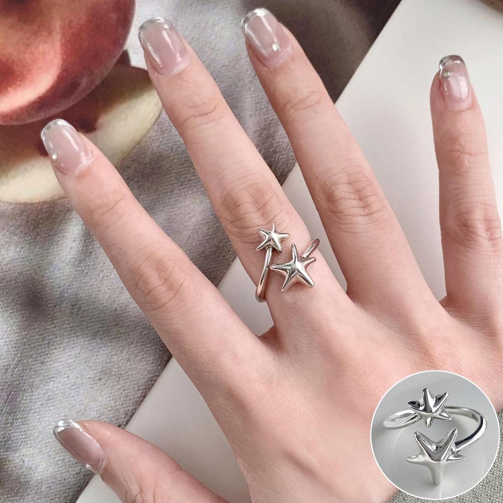 Женское ретро черное овальное геометрическое разомкнутое кольцо - Универсальное модное украшение на указательный палец