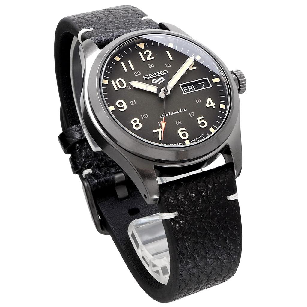 Seiko 5 Спортивный специалист Стиль Механический Распределение Ограниченная Модель Часы Seiko Five Sports Сделано в Японии SRPG41 Черная Кожа [Seiko] Мужские