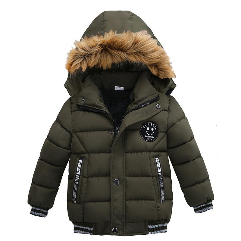 Утепленная парка Kinder Jungen Winterjacke Dicker Mantel Stepp Mantel Stepp Kapuze