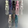 Skull Fridge Magnets with Movable Joints Halloween Poseable Skeleton Fridge