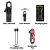 FNIRSI DMC-100 Постоянного и переменного тока, клещи-мультиметр с USB-зарядкой, 10000 отсчетов, 600А ампериметрический клещевой тестер и NCV - E