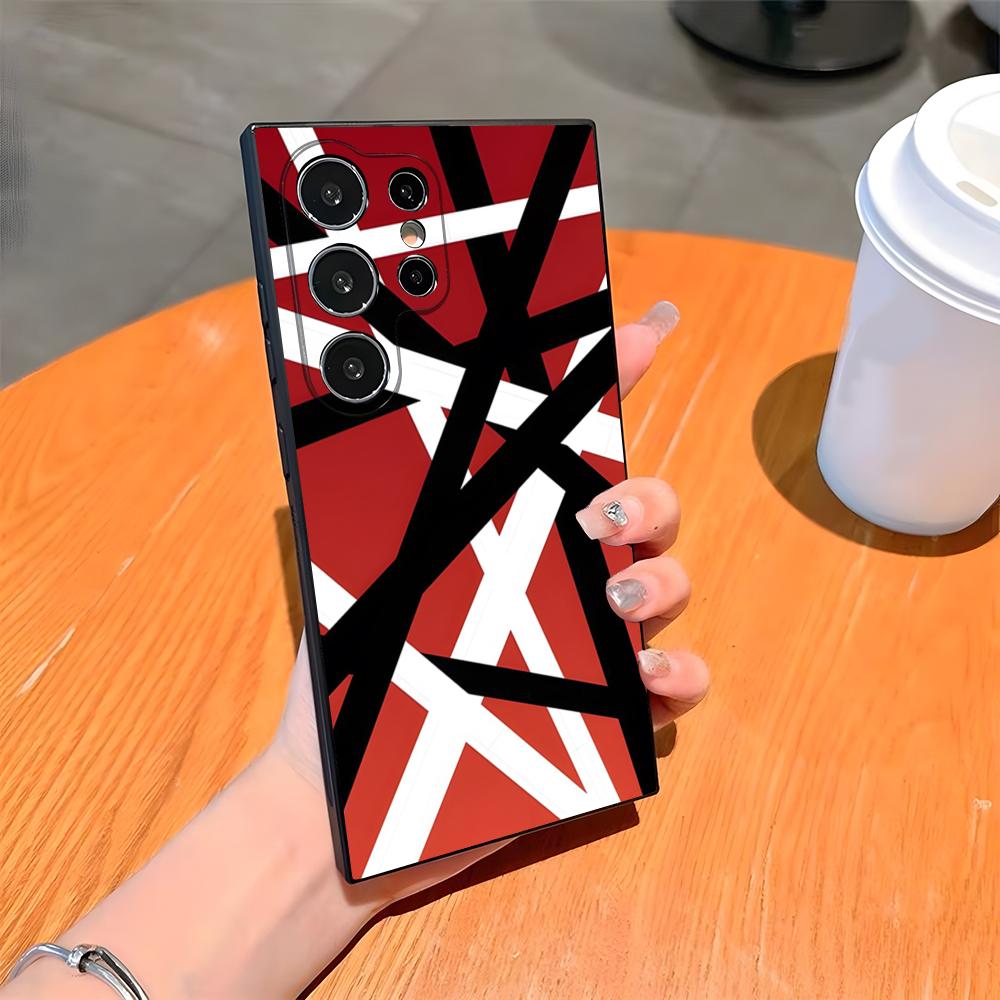 Eddie Van Halen Graphic Guitar Phone Case For Samsung S26 S25 Ultra S24 S23 Fe S22 S20 S21 Plus A54 A34 A53 A16 Back Cover