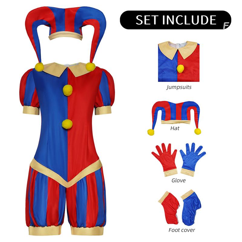 The Amazing Digital Circus Pomni Cosplay Costume Adult Carnival Uniform Anime Halloween Party Masquerade Costumes Game
