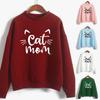 Women's Fashion Winter Printing High Collar Long Sleeve Plus Sweatshirt