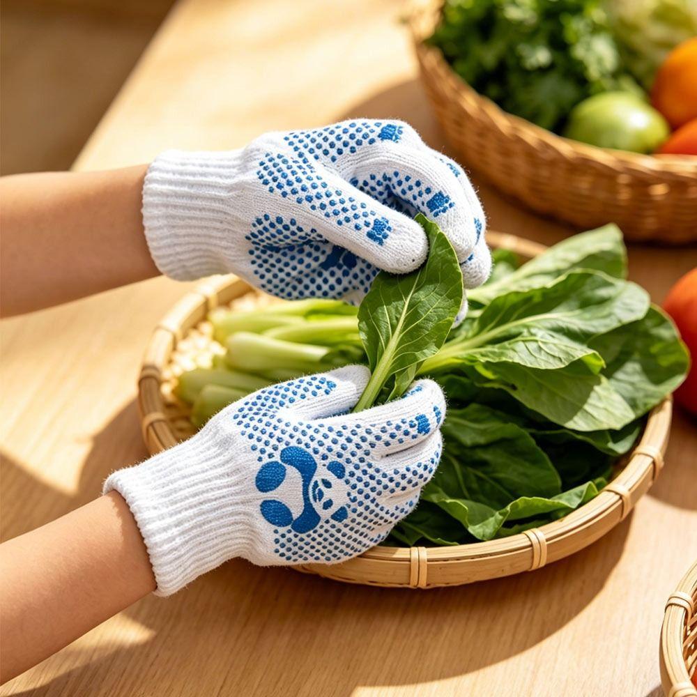 1/2/4Pairs Anti Skid Kids Gardening Gloves Hand Protection Mittens  Household Cleaning