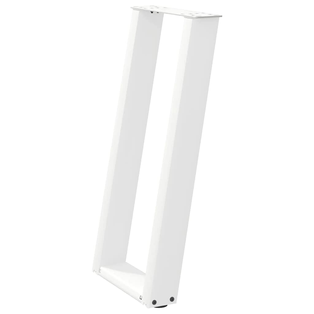 Vidaxl Nogi Do Stołu Konsolowego, 2 Szt., Biale, 28X(72-73) Cm, Stal