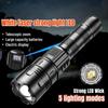Портативный мощный светодиодный тактический фонарик со встроенной батареей типа C перезаряжаемый уличный дальний аварийный фонарик для кемпинга