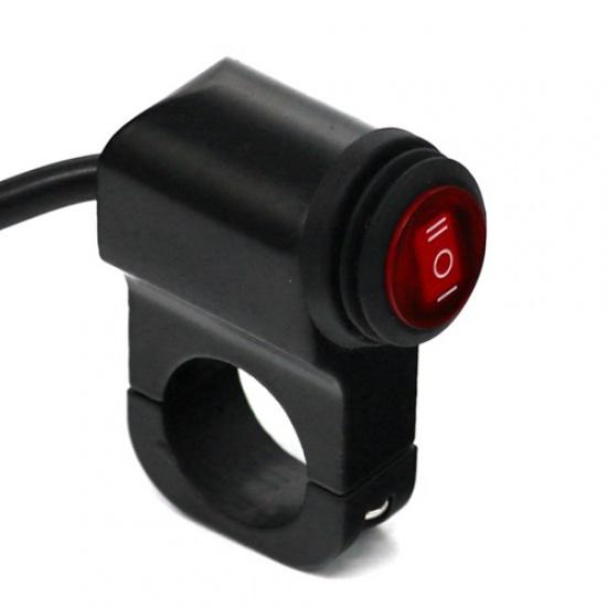 LMoDri Водонепроницаемый 12 В мотоцикл 7/8 "22 мм переключатели на руле мотоцикла фары аварийного тормоза противотуманные фары ВКЛ-ВЫКЛ-ВКЛ