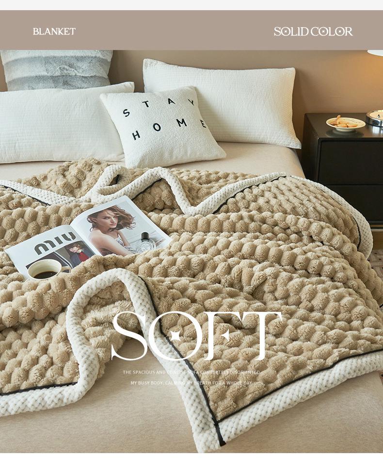 Многофункциональное зимнее одеяло Golden Turtle Velvet - мягкое и толстое для обеденных перерывов, односпальное или двуспальное