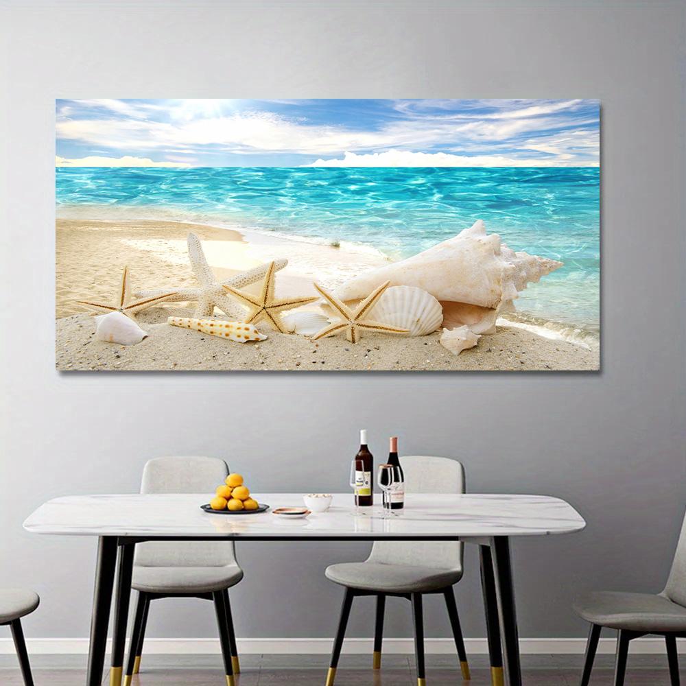Морской Пляж Ракушка Морская Звезда Пейзаж Холст Картина Современные Постеры и Принты Настенное Искусство для Декора Гостиной Cuadros Декор для Дома