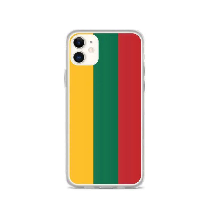 Coque iPhone - PIXELFORMA - iPhone 11 - Drapeau De La Lituanie - Protection Complète - Silicone Souple