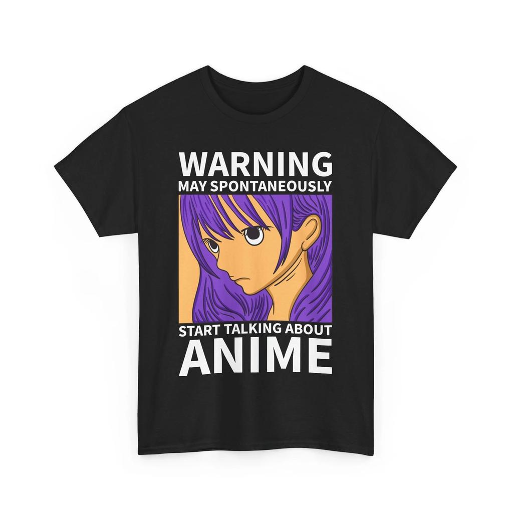 Anime Otaku Fan Tee | Warning Star talking about Anime T-shirt Tops Tees Unisex