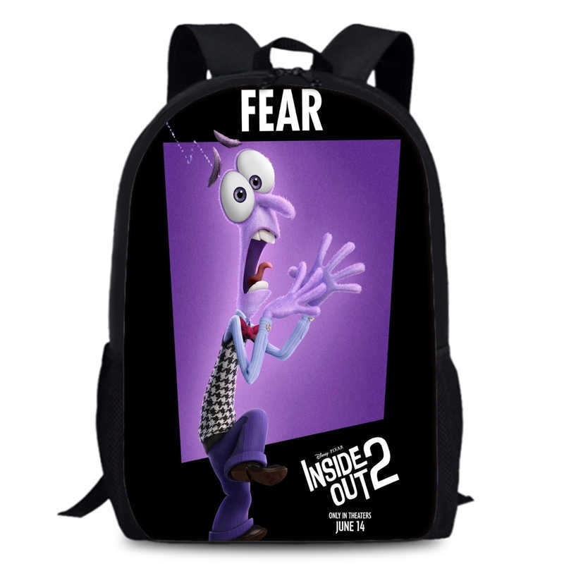 Школьный рюкзак Inside Out 2, 15-дюймовый, для ученика, рюкзак для студента, рюкзак большой вместимости