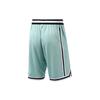 Li Ning Sports Basketball Series Трикотажные свободные спортивные шорты мужские шорты Lake-Gray-Blue AAPR353-4