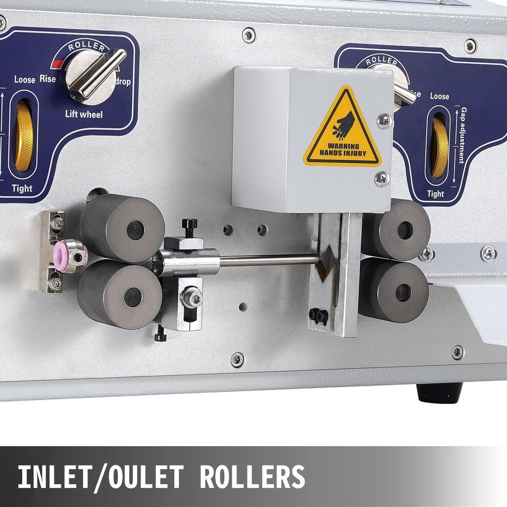 Automatic Wire Stripper Machine 300V, Computerized Wire Stripping and Peeling Machine, Wire Stripping Tool with Straightener and Collection Plate for