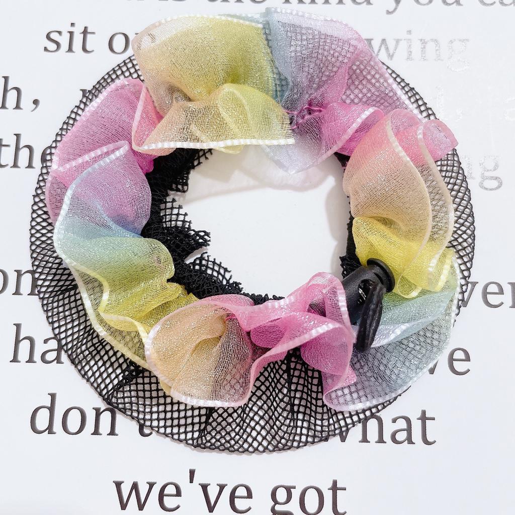 Невидимая сетка для волос, сетчатый карман, бесшовная повязка на голову для девочек, головные уборы для балета и танцев, пучок для волос, головной убор, аксессуары для волос, головной убор