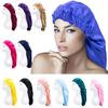 Elastic Stain Bonnet Breathable Multifunctional Wide Bonnet for Hair Sleeping Edge Long Hats Wrap Female