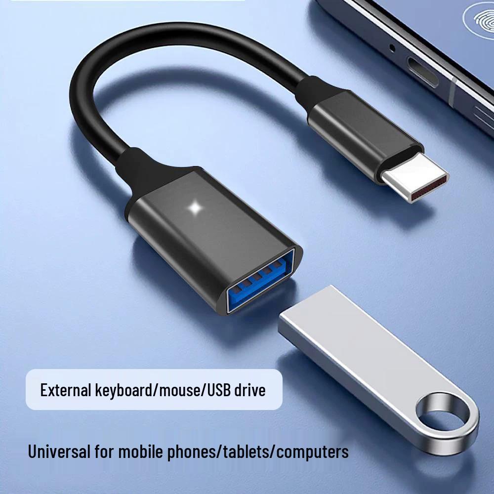 Кабель-адаптер USB-C на USB 3.0 Female для телефонов, планшетов, ноутбуков, клавиатур, мышей и OTG-устройств.