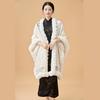 Environmentally Friendly Hairball Knitted Shawl Warm Women'S Twist Enlarged Fur Collar Cape Versatile Dual-Purpose Scarf Cape