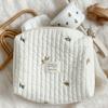 Embroidered Cotton Mommy Bag: Stroller & Diaper Storage