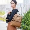 Женский мягкий кожаный рюкзак большой вместимости многофункциональный рюкзак