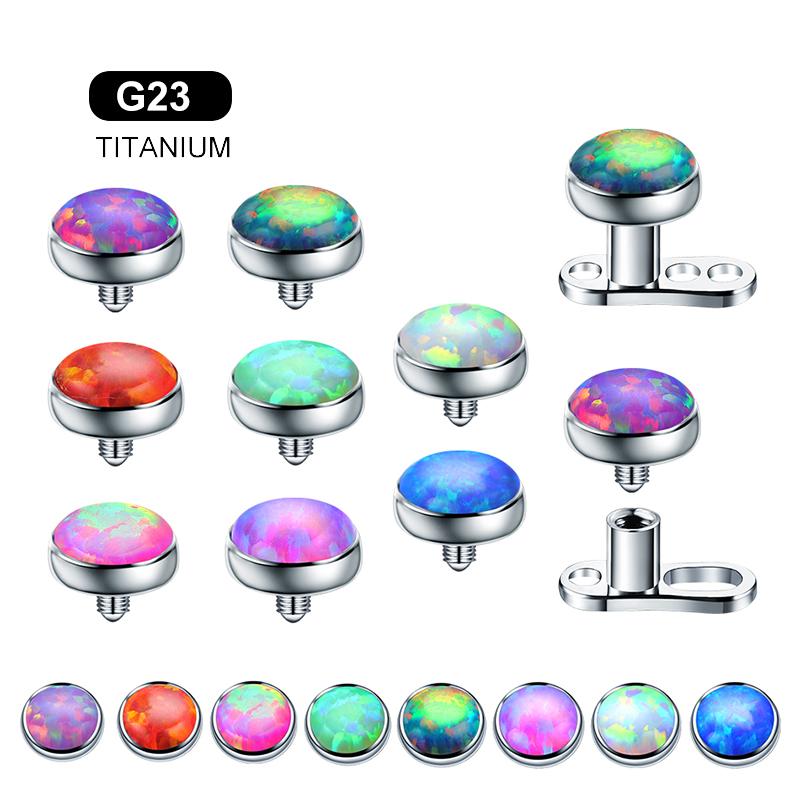 G23 Титан Пирсинг Носа Опаловый Камень Септум Кольцо для Носа Конч Трагус Хеликс Серьга DIY Сексуальные Украшения для Тела 1 шт.