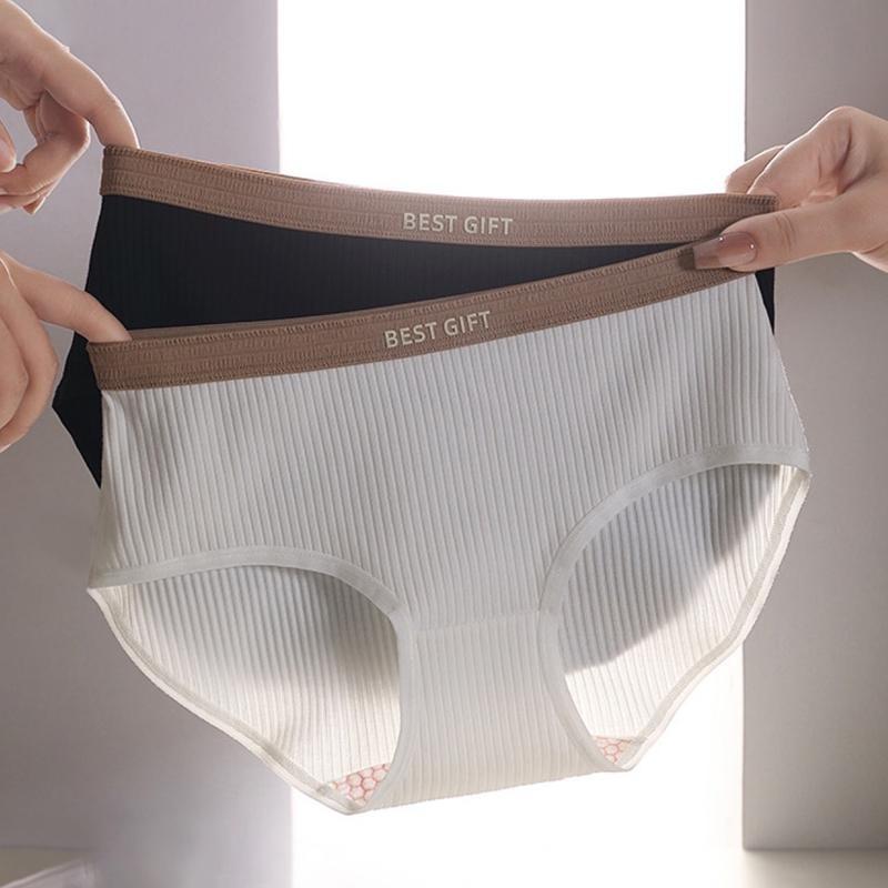 Женские хлопковые трусики со средней талией, удобные трусы, мягкие трусики для девочек, сексуальное нижнее белье