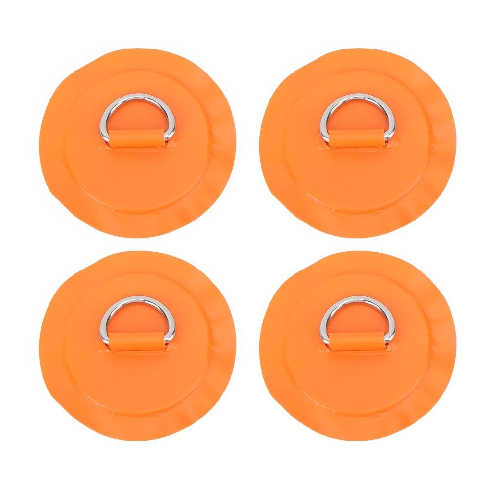 4PCS Round D Ring Patch Lightweight Inflatable Boat D Ring Portable PVC Patch for Raft