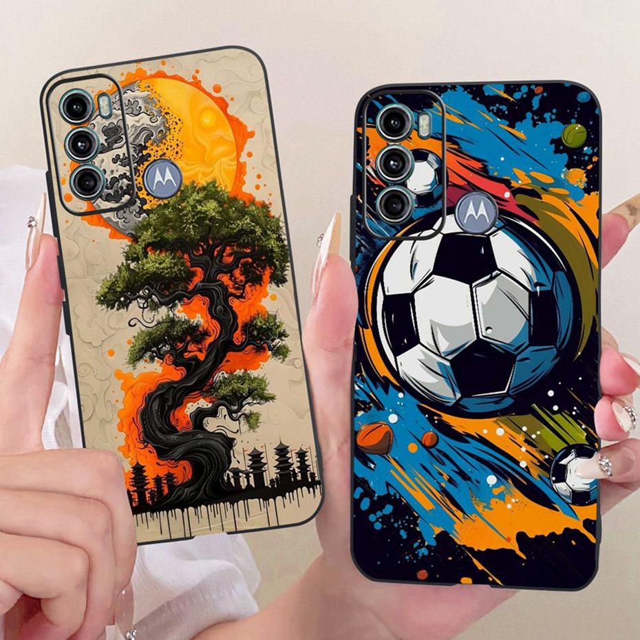 Fashion Cool Case For Motorola Moto G60 G40 Fusion Soft Black Silicone TPU Back Cover For MOTO G60 G40Fusion Phone Cases