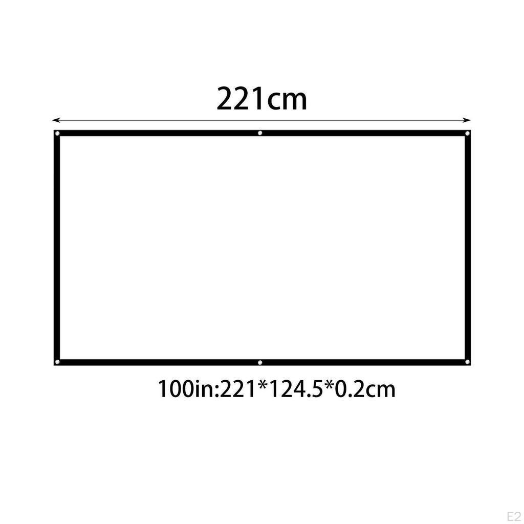 16:9 экран проектора проекционный занавес белая 3D пленка портативная для