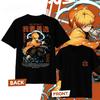 Футболка из чистого хлопка Demon Slayer Agatsuma Zenitsu для летней моды 2026 года, мужская и женская, повседневная, для косплея, с коротким рукавом