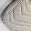 [Pre-Owned] GG Marmont Gold Logo Distressed Quilted Leather Mini Crossbody Bag - Good #1OSS75K