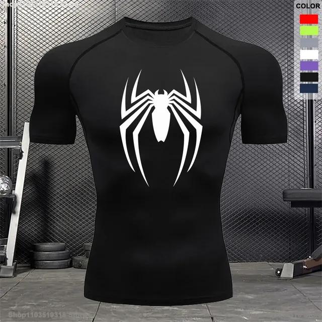 Printed Fitness Shirt Fashionable Running Outdoor Jogging Breathable Sports Short-sleeved Quick-drying Training T-shirt S-3XL