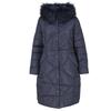 WOMEN' LONG WINTER COAT WITH UNUSUAL QUILTING