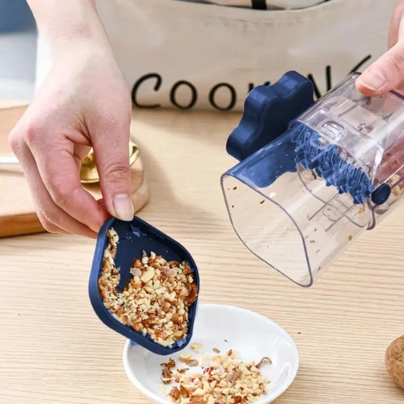 Ручная мельница для орехов, измельчитель орехов, многофункциональная дробилка, ручной кухонный инструмент для всех орехов, грецких орехов, пекана, шоколада