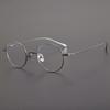 Сверхлегкая титановая круглая оправа для очков 198T для женщин — маленькая, простой дизайн с функцией защиты от синего света при близорукости