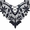Yousheng Embroidered Lace Collar Hollow Out Lace Fabric Trim Applique Neckline Women Lace Collar Applique for DIY Sewing Supplies Wedding Dress