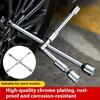 17/19/21/23mm Folding Cross Wrench Labor-Saving Tire Repair Tool  Workshop Tools