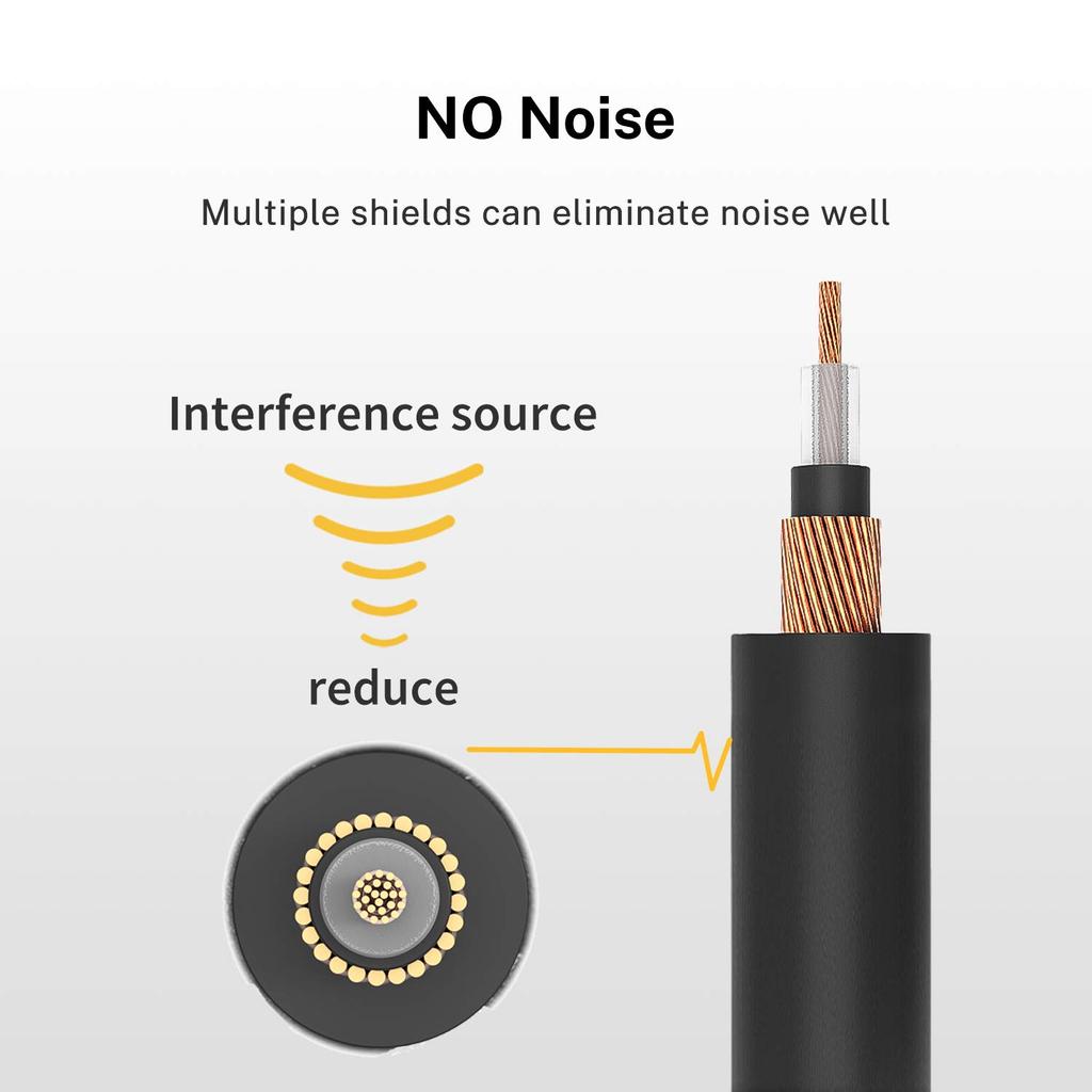 Donner 15 см соединительный кабель для гитарного эффектора черный (6шт)