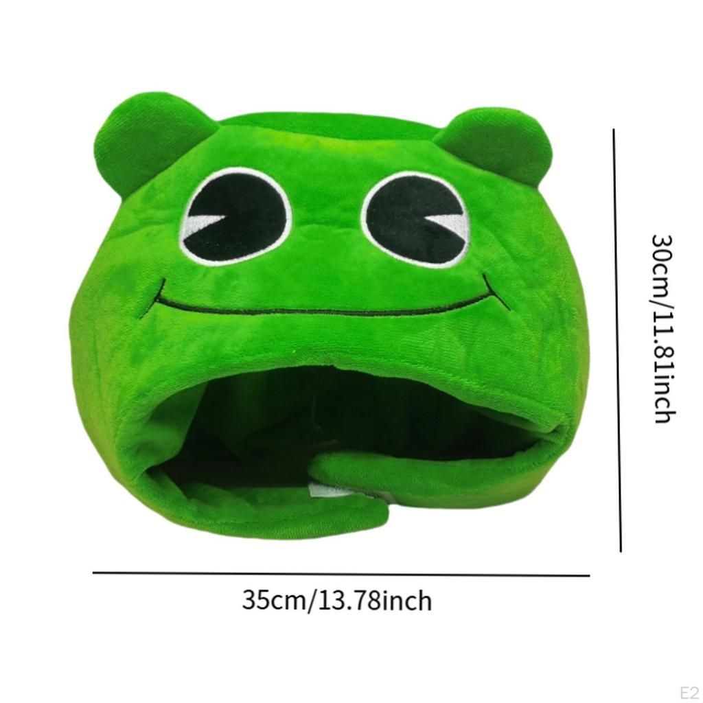Шапка-лягушка, удобный теплый плюшевый головной убор для фотореквизита, фестиваля, вечеринки, дня рождения