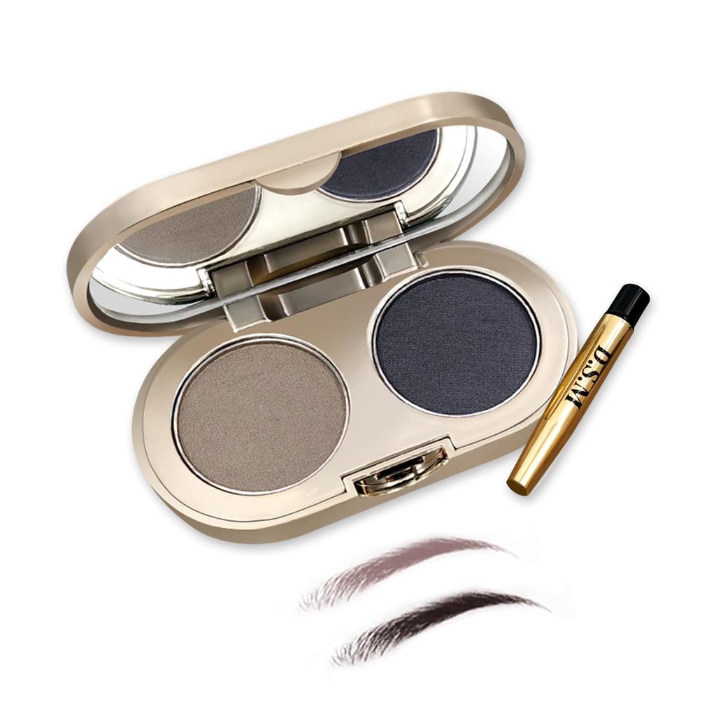 Aopoka Nose Eyebrow Powder with Natural 3D Hypoallergenic for Sensitive Skin & Mirror, Waterproof, Finish, Beginner-Friendly, Sweat-Resistant,