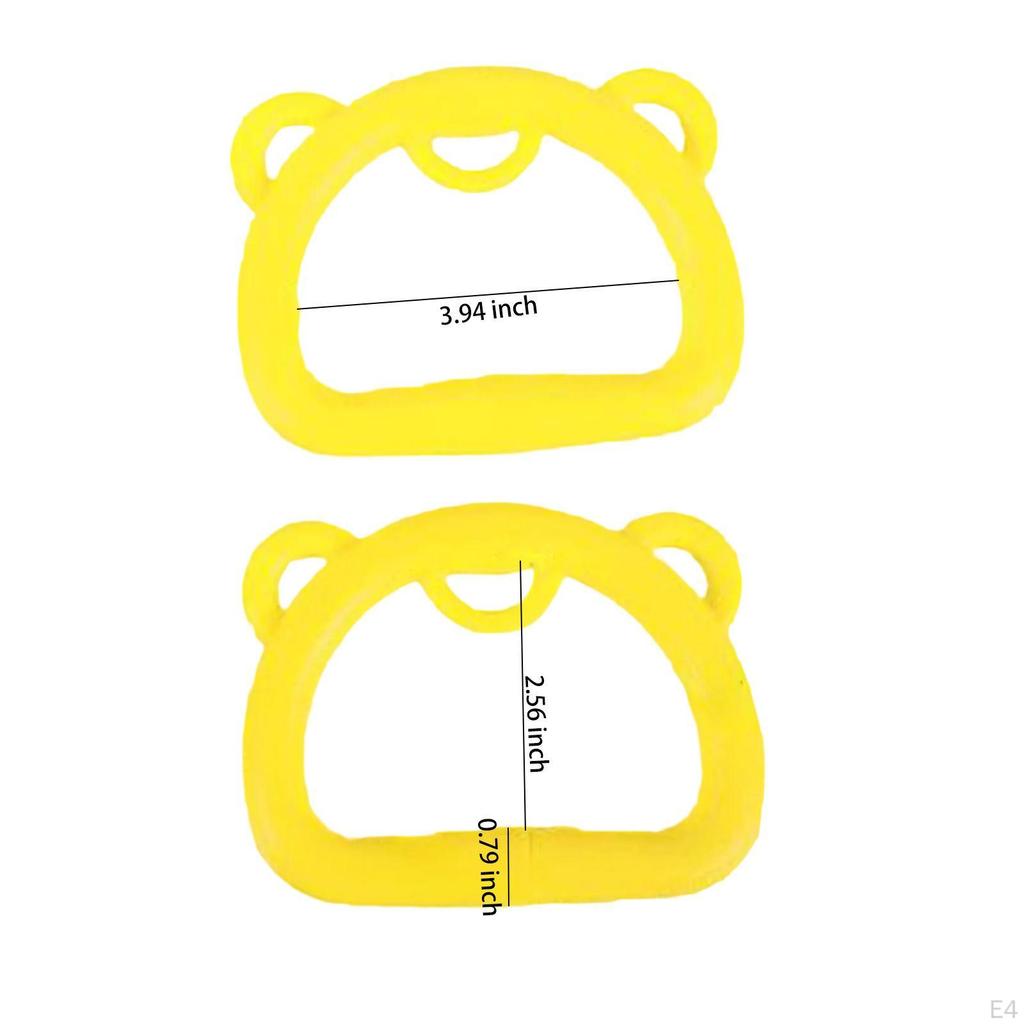 2 шт. Гимнастические кольца с противоскользящими ручками для дома, портативные, для повышения высоты, вспомогательные тренировки, фитнес