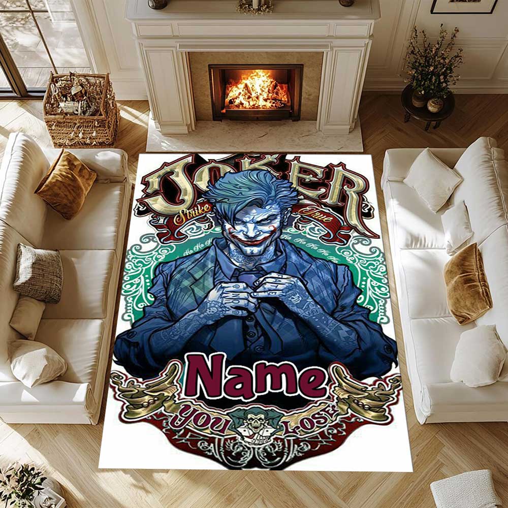 Warnermedia (7) Customize your name rug, office chair cushion, home bedroom living room gift.