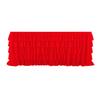 Red Tulle Table Skirt for 6ft/9ft Rectangle Tables Wrinkle Free Ruffled Tablecloths for Baby Shower Party Wedding Birthday Cake Dessert Table Decor
