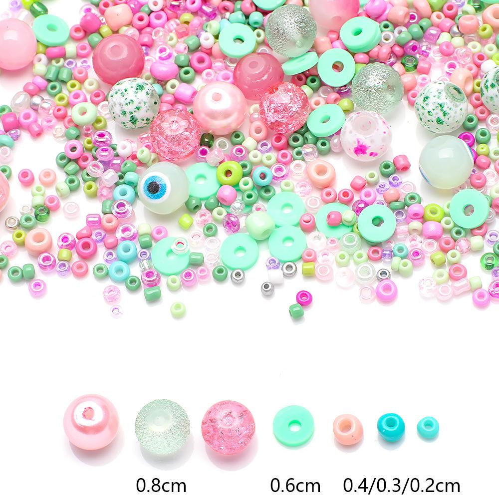 Контрастные хрустальные бусины, бусины просо, набор, браслет своими руками, ожерелье, серьги, бисерные украшения, аксессуары, бусины