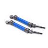 CVD Steel Rear Drive Shaft Assembly for Traxxas Slash Rustler Vxl 4x4 4wd 1/10 RC CarBlue