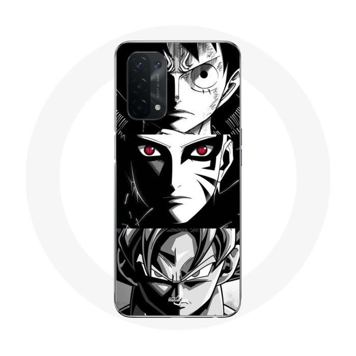 Coque - Maniacase - Oppo A54 5G - Noir et blanc - Anime manga - Souple