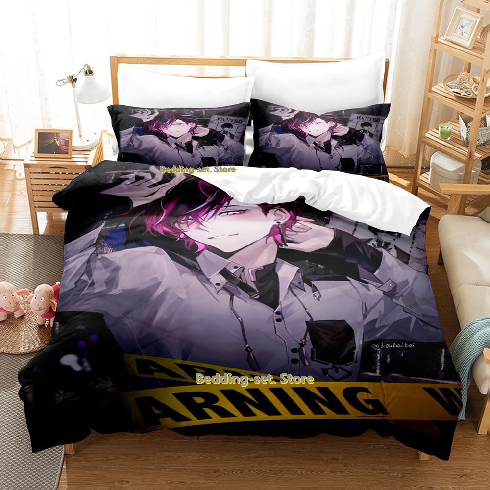 Kawaii 2023 New Ver Vermillion Bedding Set Cartoon Anime Three-piece Set Adult Kid Bedroom Duvetcover Sets 3D Kawaii