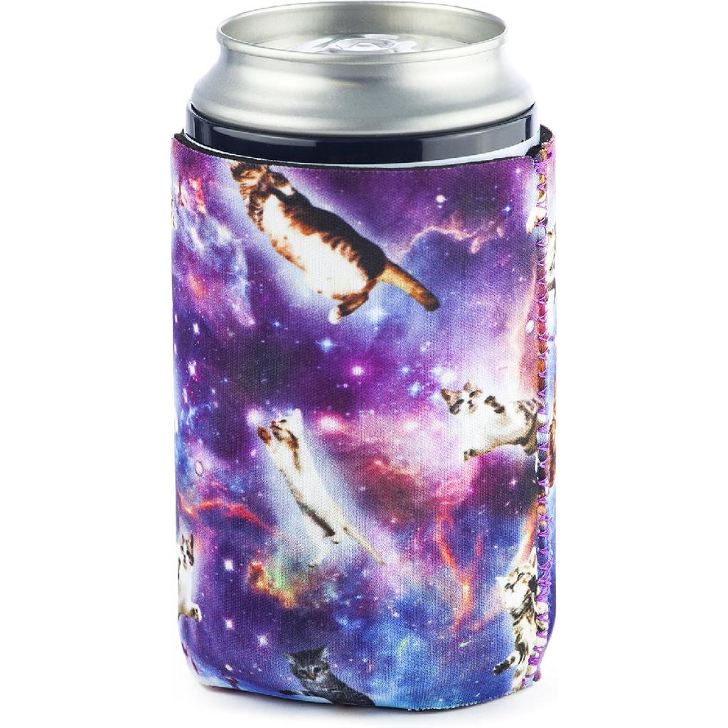 Funny Guy Mugs Space Cat Collapsible Neoprene Can Coolie - Unicorn Drink Cooler